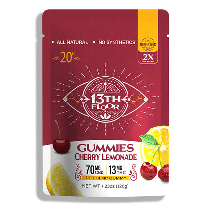 13th Floor Cherry Lemonade Flavored THC Gummies 20ct Packet